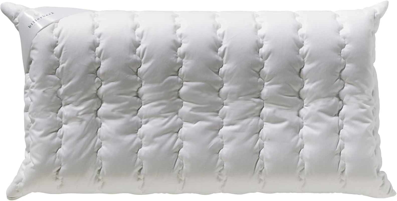 Billerbeck Kissen S20 Latex – Nackenkissen in 40 x 80 cm – Nackenstützkissen mit weichem Latexkern, weiß Naty Shop Latex-Standardkissen