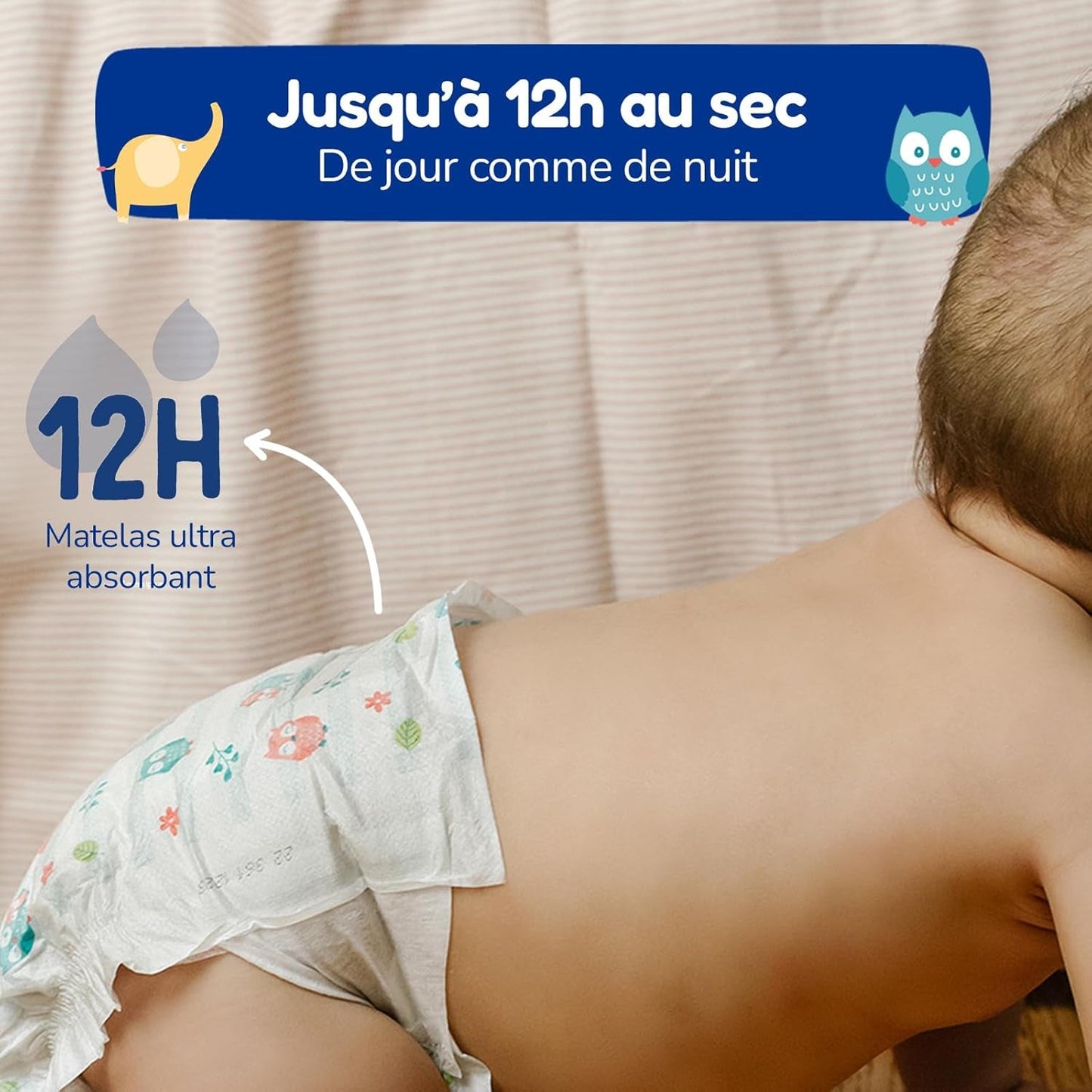 - Windelgröße 4 (7 – 18 kg) – für empfindliche Haut – natürlich und sehr saugfähig – 12 Stunden auslaufsicher – ohne unerwünschte Inhaltsstoffe – hergestellt in Frankreich – 132 Windeln