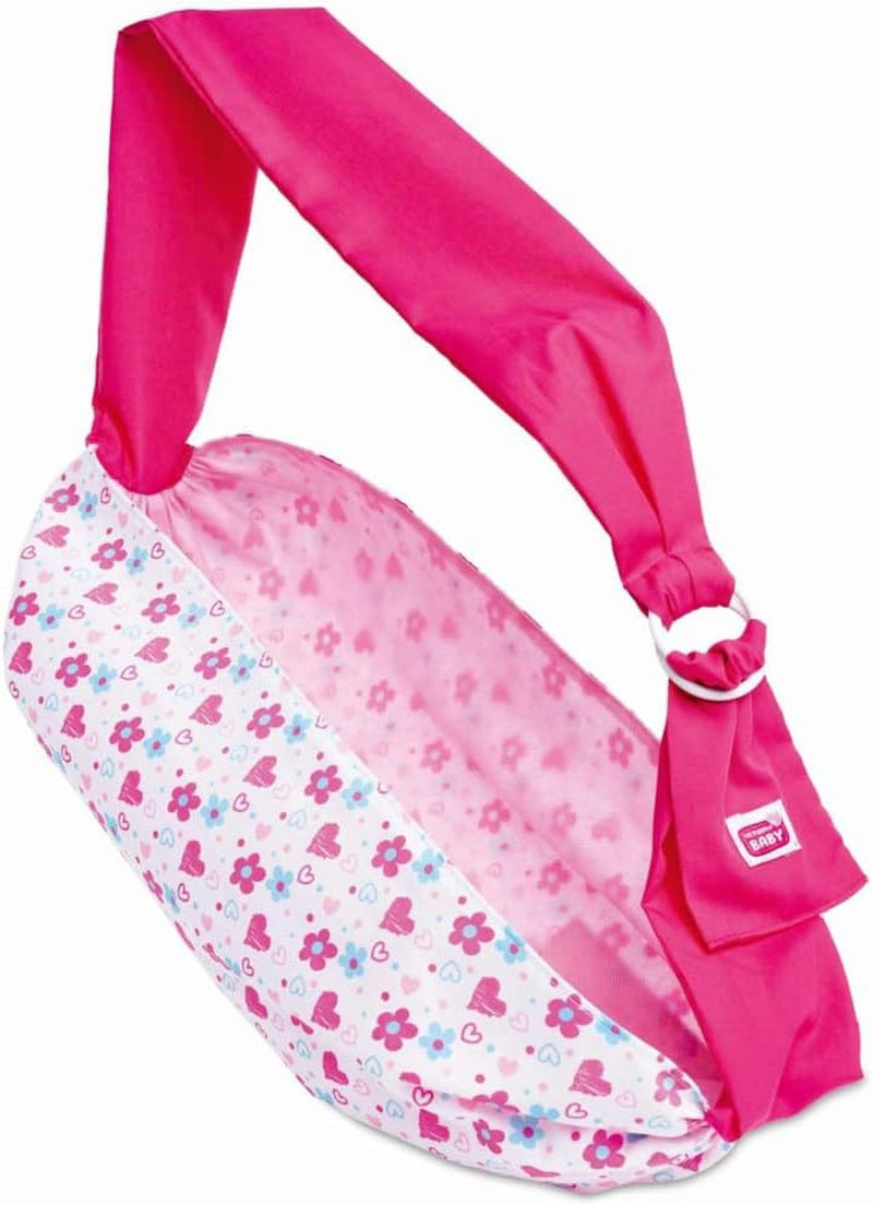 Simba 105560002 Verstellbarer Tragetuch für Neugeborene mit Tasche und Flasche für 38–43 cm große Puppen ab 3 Jahren