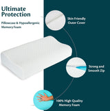Nackenstütze, höhenverstellbares Memory-Schaum-Kissen, orthopädisches und ergonomisches Bettkissen, Kissen zur Linderung von Nackenschmerzen, Nackenstütze und Anti-Schnarchen, waschbares Polyes. Cap Cervical orthopädische Kissen Naty Shop