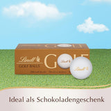 Lindt Schokolade - Golfbälle | 110 G| Drei Golfbälle Aus Lindt Vollmilch-Schokolade Mit Nougatcremefüllung Und Waffelstückchen | Pralinengeschenk | Geschenk für Golfer | Schokoladengeschenk Naty Shop