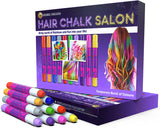 Desire Deluxe Haarkreide-Geschenke für Mädchen, Haarkreide für Haarfärbespielzeug zu Weihnachten, 10 waschbare Haarfärbestifte für Karneval, 3 4 5 6 7 8 9 11 Jahre alte Haarfärbemittel Naty Shop Standardtitel