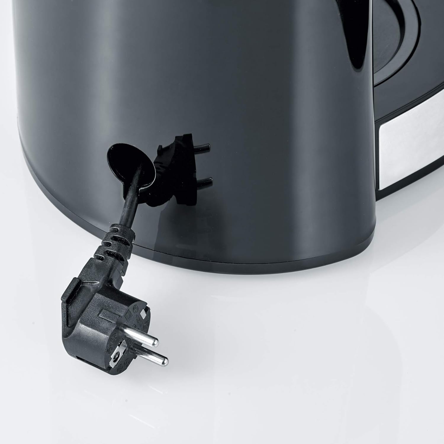 SEVERIN Espressomaschine „TypeSwitch“ mit Glaskaraffe und Timer, AromaSwitch zur Auswahl von 2 Brühoptionen, Digitaluhr mit Timerfunktion, für bis zu 10 Tassen, 1000 W, Edelstahl gebürstet-schwarz, KA 4826