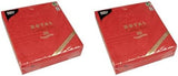 50 Premium-Servietten „ROYAL Collection“ 1/4-Falz 40 cm x 40 cm rot hochwertig „Ornamente“ (2er Pack)