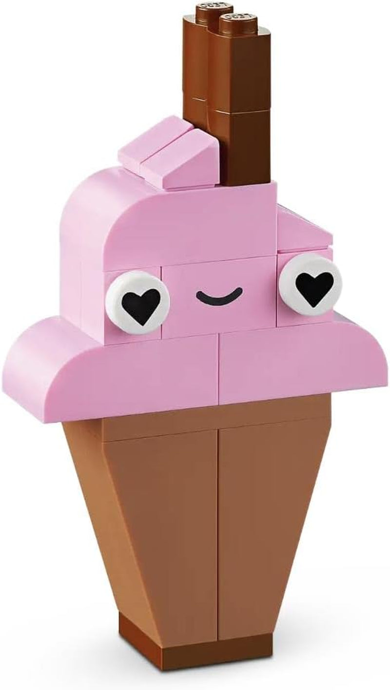 LEGO 11028 Classic Pastel Kreativbauset, Ziegelbox, Konstruktionsspielzeug für Mädchen und Jungen ab 5 Jahren mit Modellen; Eis, Dinosaurier, Katze und mehr Bausätze Besuchen Sie den LEGO-Store