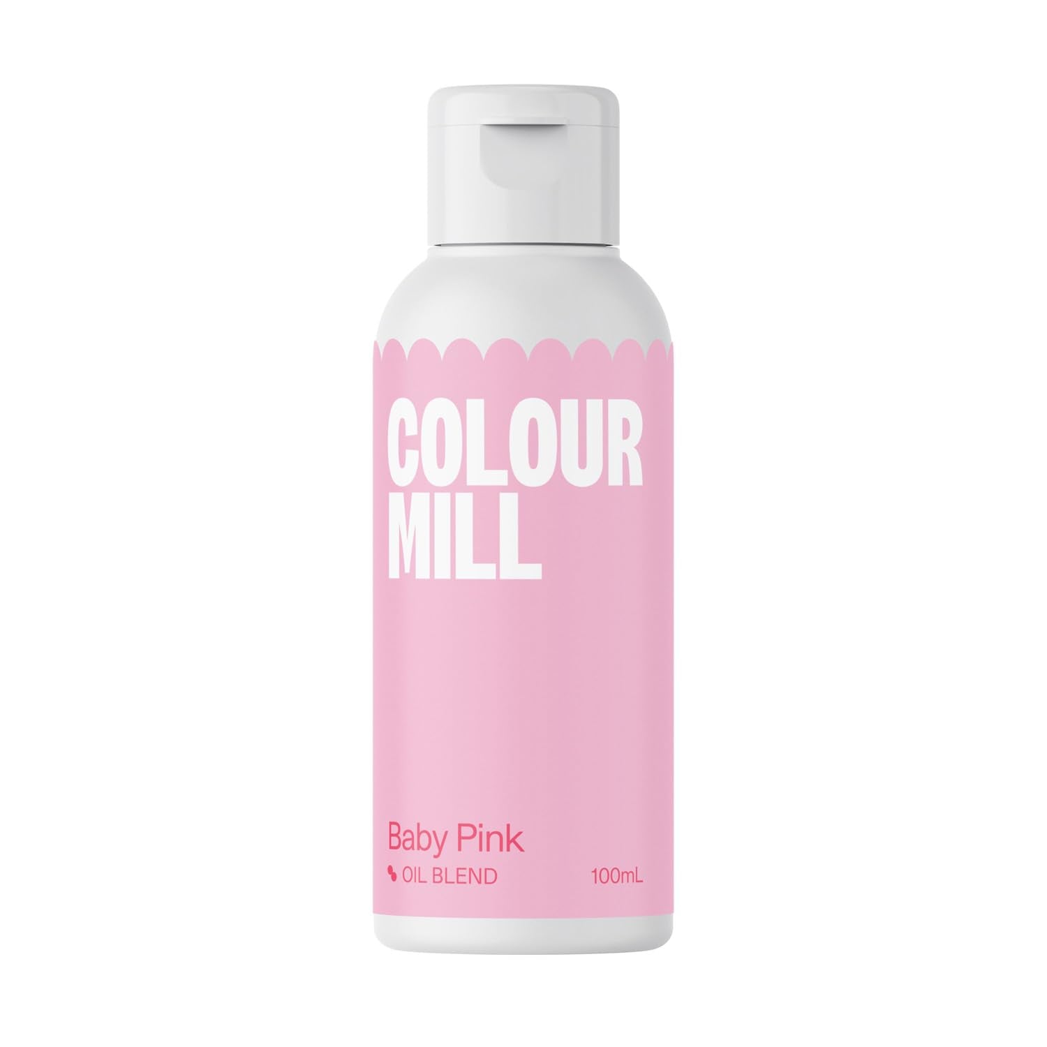 Color Mill Lebensmittelfarbe auf Ölbasis, blassrosa Ölmischung – Lebensmittelfarbe für Schokolade, Fondant, Muffins, Kuchen, Backen, Makronen – Lebensmittelfarbe für Kuchendekoration – 100 ml