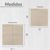 300er-Pack Cocktail-Papierservietten, 100 % recycelbar und biologisch abbaubar, Serviettenhalter aus Edelstahl, umweltfreundliche Servietten, 10 x 10 cm, gefaltet.