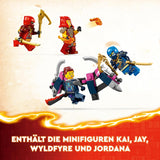 LEGO NINJAGO Kais Ninja-Klettermechanik-Set, Ninja-Spielzeug mit baubarer Actionfigur und 4 Minifiguren, Abenteuerset für Kinder, Geburtstagsgeschenk für 9-jährige Jungen und Mädchen 71812 Bausets Beuche the LEGO-Store