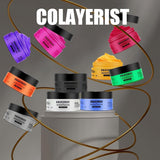 COLAYERIST Temporäre, waschbare schwarze Haarfarbe, Haarfärbewachs für Männer und Frauen, Haarwimperntusche für Party oder Cosplay, schmutzfreie Haarfärbeprodukte, Haarfärbemittel, Naty Shop