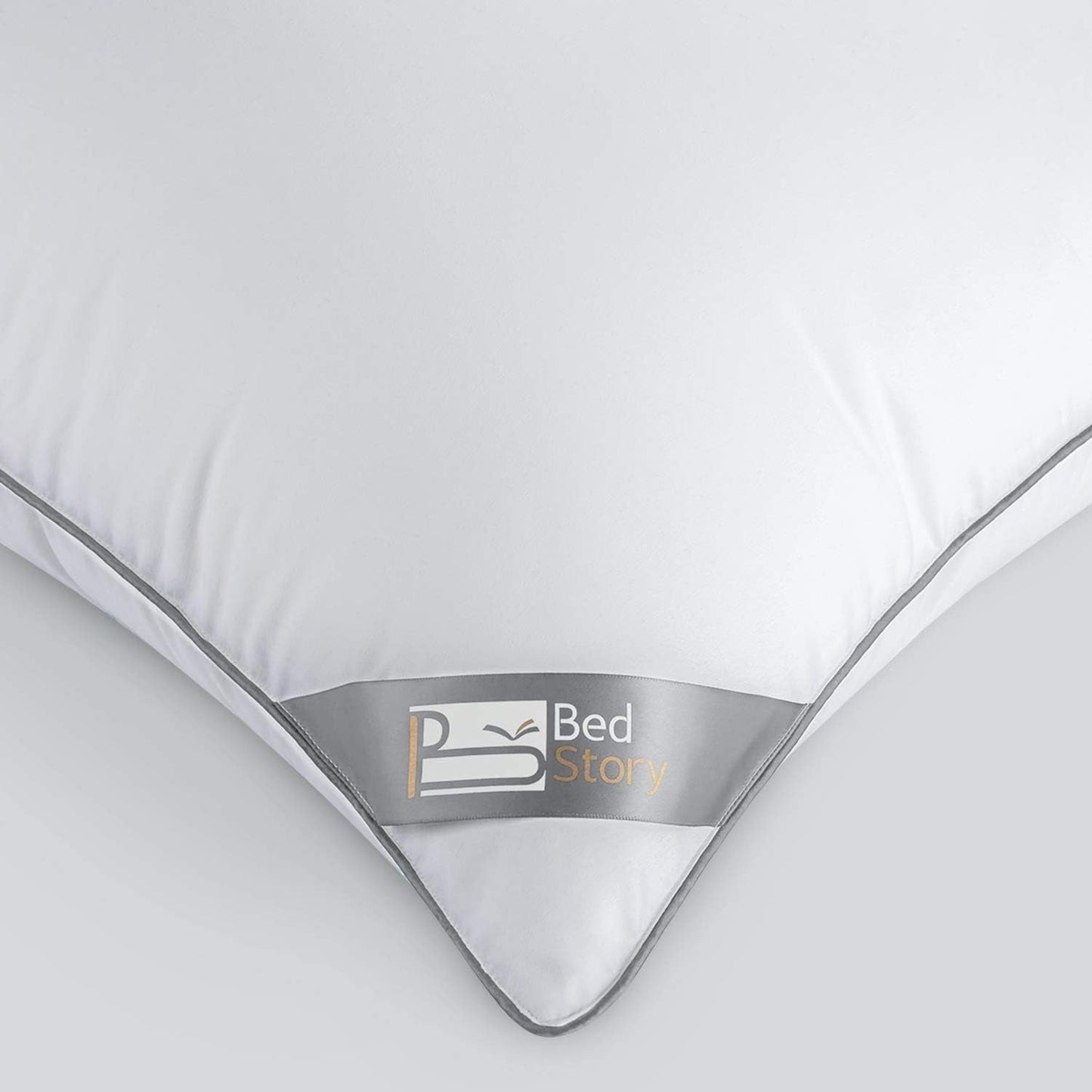 Bedstory-Kissen, 2er-Pack, Hotelqualität, alternatives, unterstützendes, hypoallergenes Schlafkissen für Bauch-, Rücken- und Seitenschläfer. Naty Shop Standardkissen