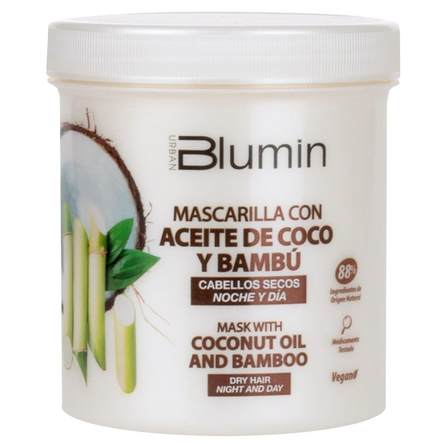 Urbanic Mask mit Kokosnussöl und Bio-Bambus, 700 ml Naty Shop Haarmaske Standardtitel