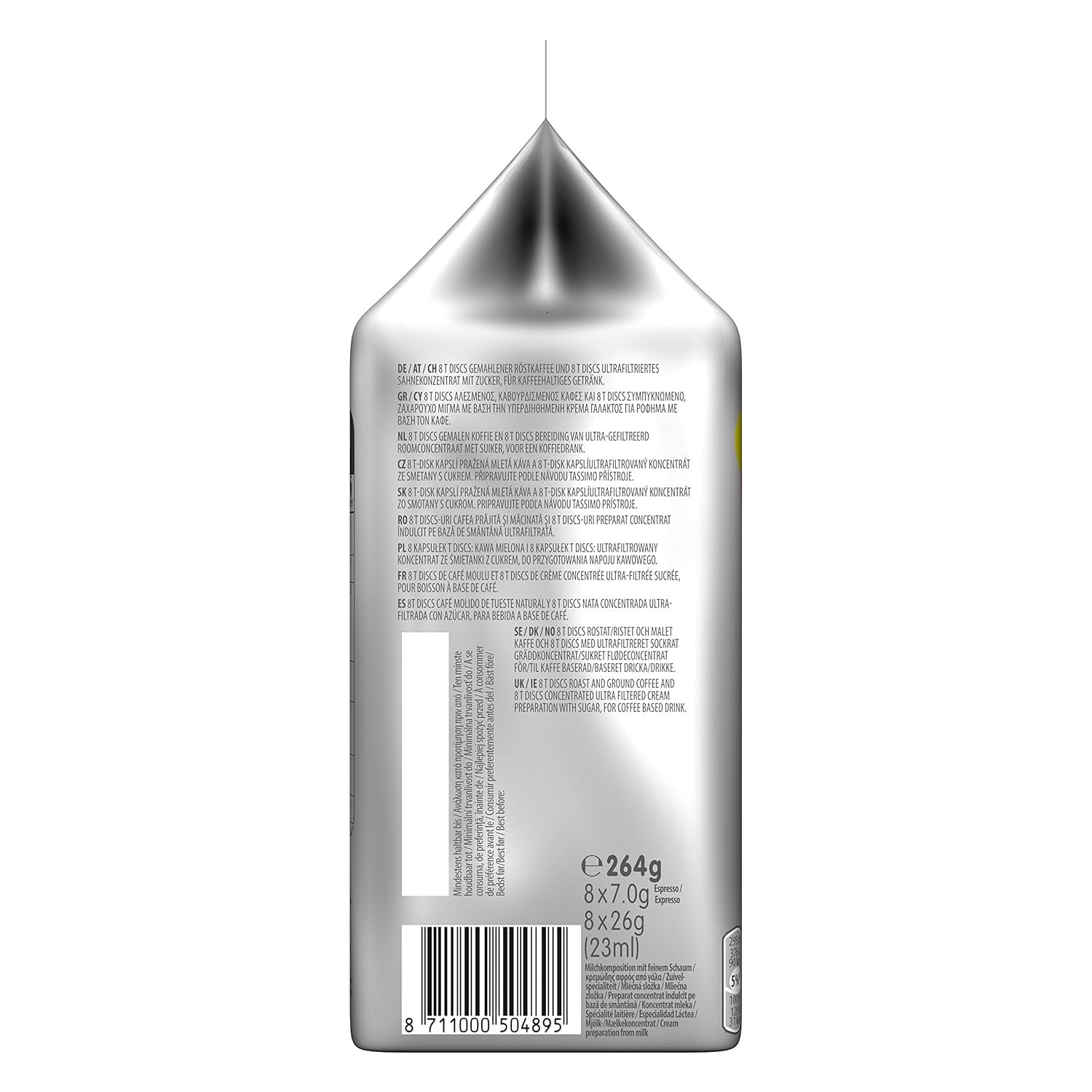 Tassimo Kapseln Jacobs Type Latte Macchiato Classico, 5 x 8 Pads, 40 Kaffeekapseln