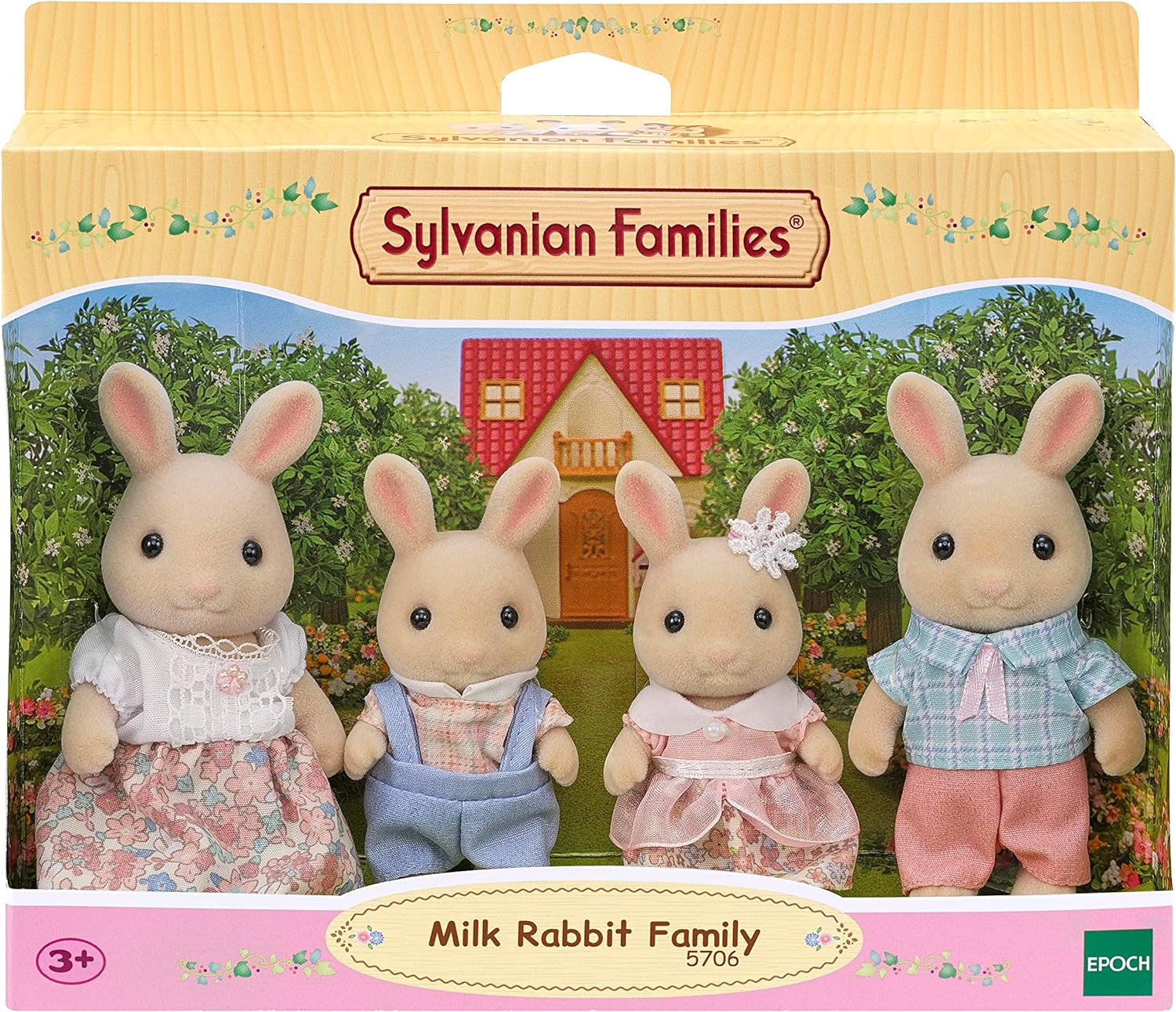 Sylvanian Families L5706 Milchhasenfamilie – Puppenhausfiguren Naty Shop Dolls