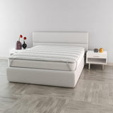 Italienische Bettwäsche, eleganter gesteppter Topper, weiß, Doppelbettdecken und Steppdecken Naty Shop 160 x 195