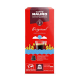 Caffè Mauro Torrefazione Kaffeekapseln Espresso Original, Intensität 10/10-50 Kapsel aus Aluminium – kompatibel mit Nespresso* Haushalts-Espressomaschinen – hergestellt in Italien