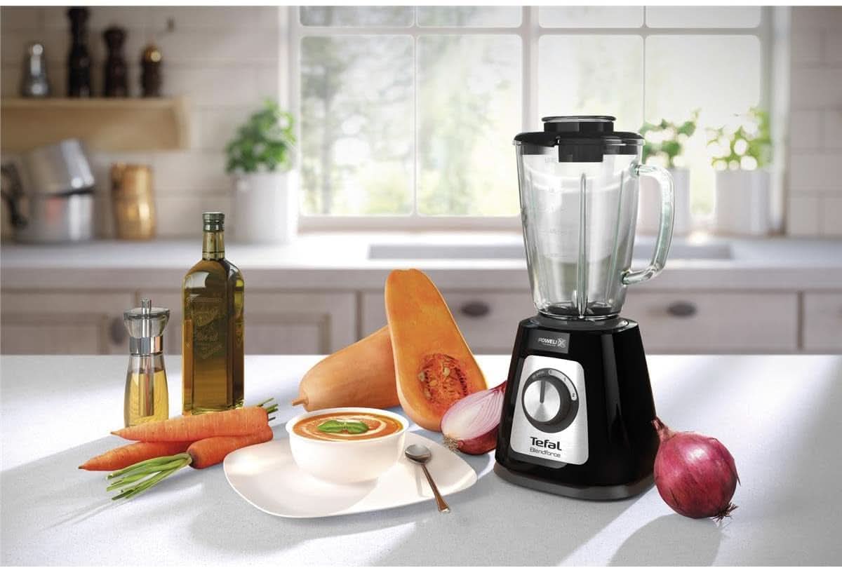 Tefal BL435831 BL4358 Standmixer, Glas, 1,75 Liter, Schwarz Kitchen Naty Shop