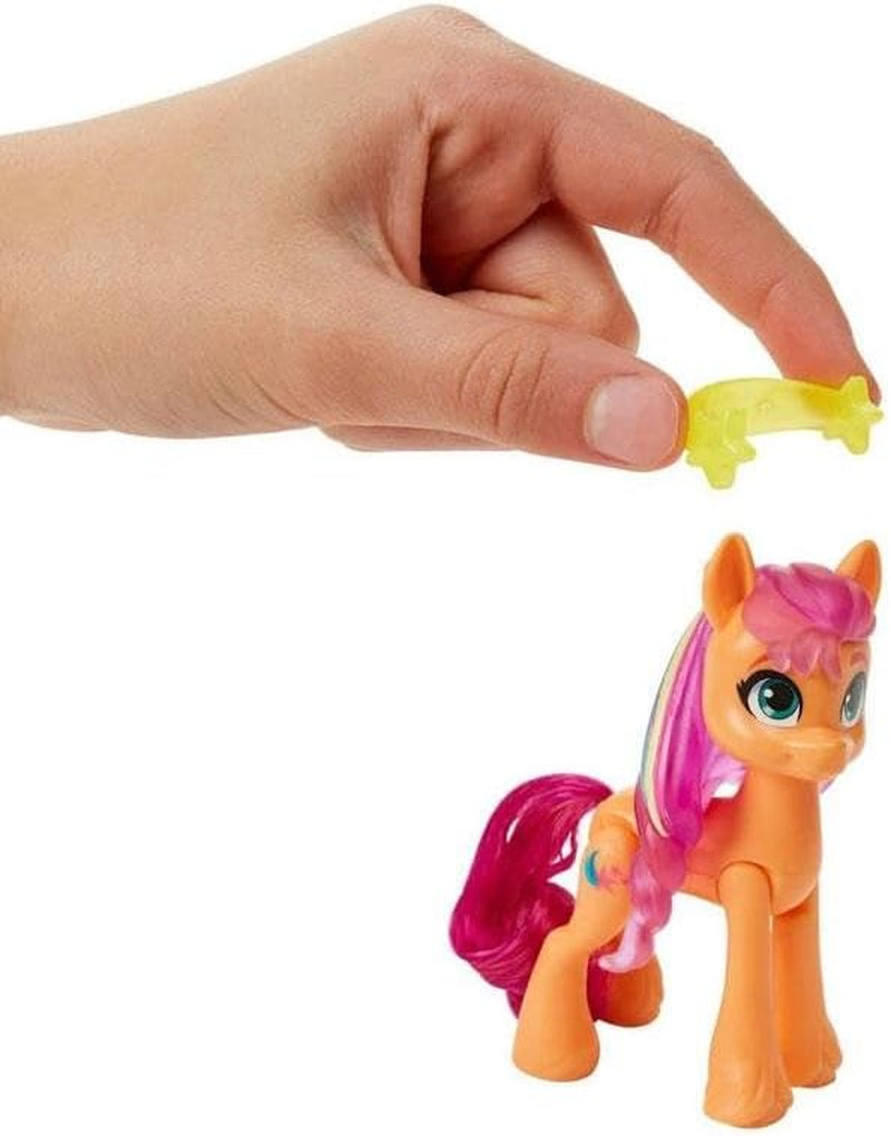 My Little Pony – Entdecken Sie Ihr funkelndes Pony: Beauty Mark Magic Sunny Starscout, Pony vom Huf bis zum Herzen 7,5 cm, ab 5 Jahren, F5250, mehrfarbig