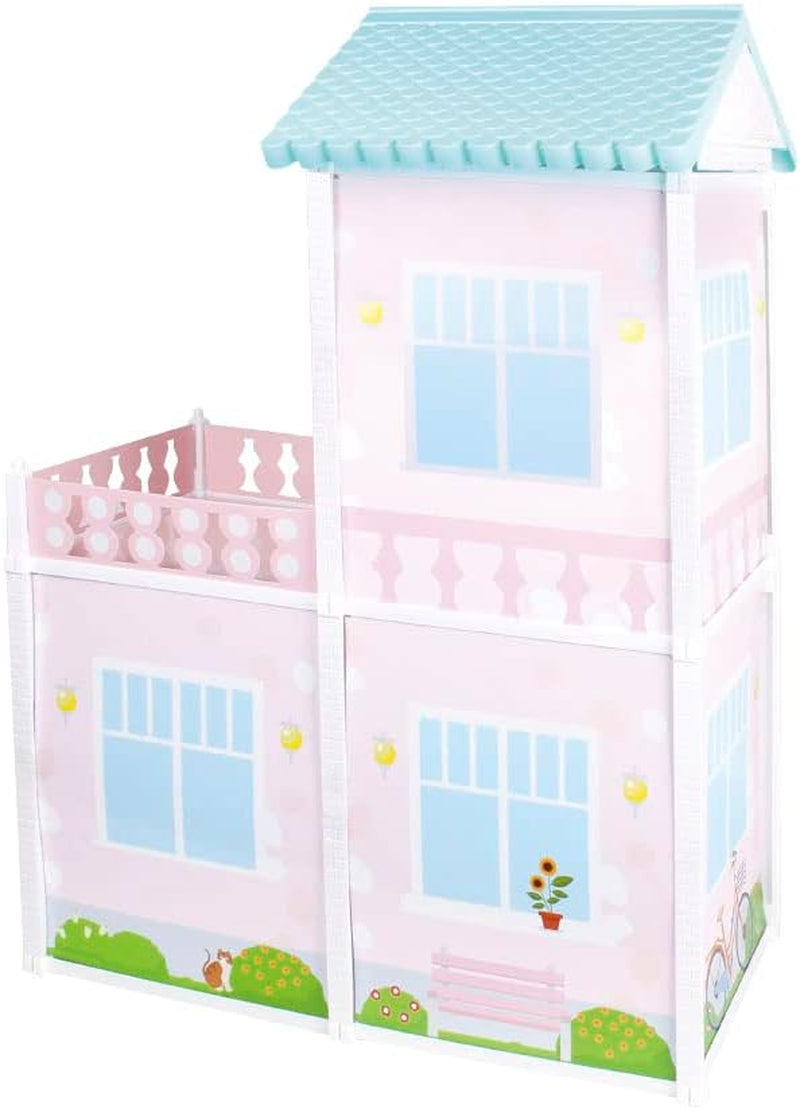 City Life – Villetta mit 3 Zimmern und Zubehör. Spielsetgröße zusammengebaut: 61 x 40 x 78 cm. Puppenhäuser, Naty Shop