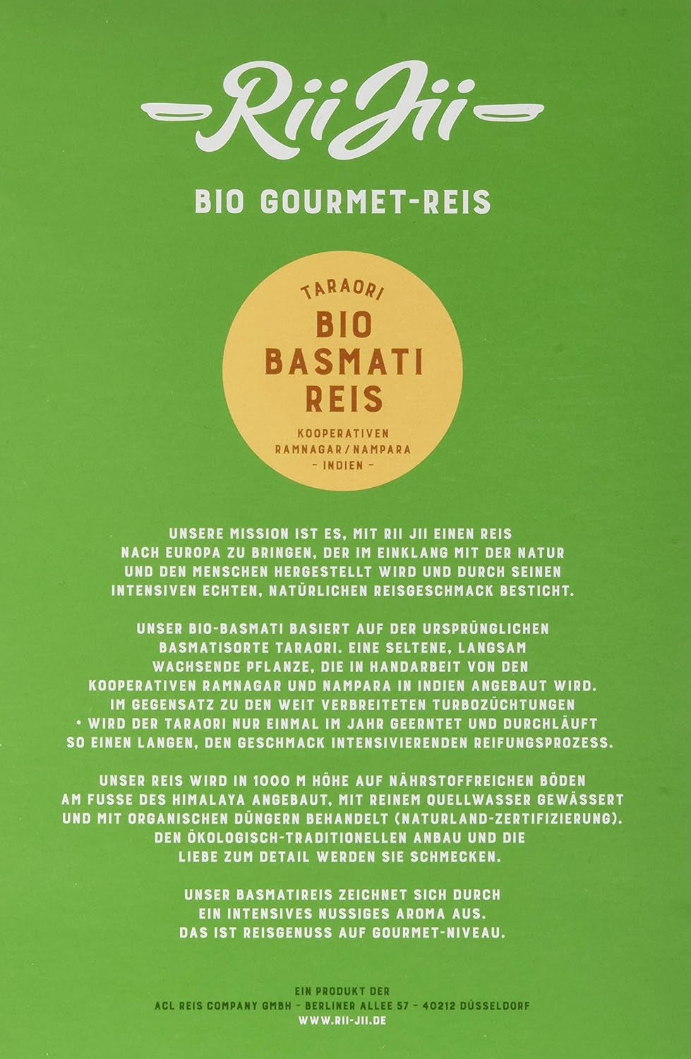 Taraori weißer Bio-Basmatireis, FairTrade Naturland, 500 g