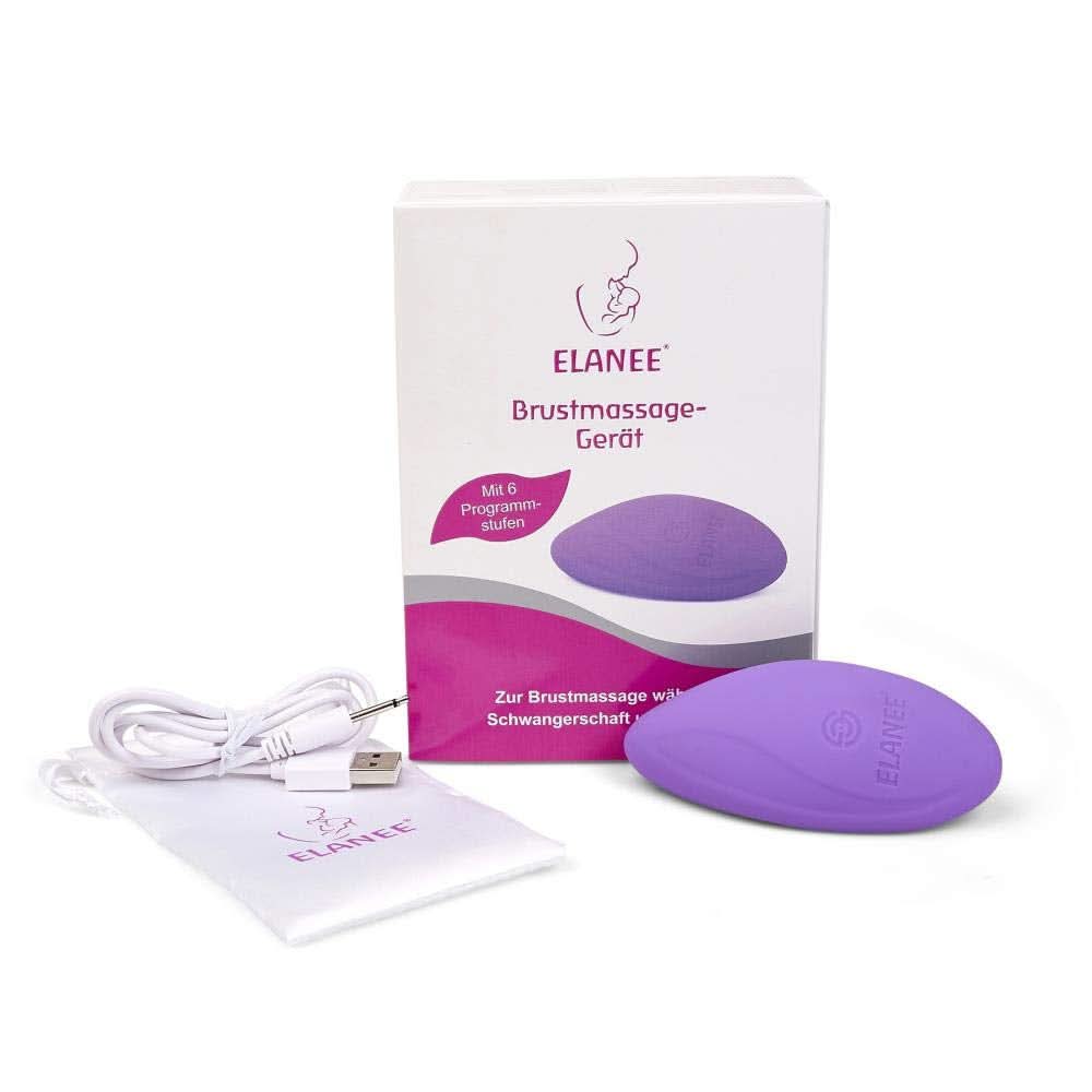 ELANEE Brustmassage-Gerät Für Schwangerschaft Und Stillzeit, Sanfte Massage Der Brust, Lockerung Des Brustgewebes, Anregung Milchfluss (223-00), 1 Stück (1Er Pack) Zubehör Lebensmittel und Stillen Bebe Naty Shop
