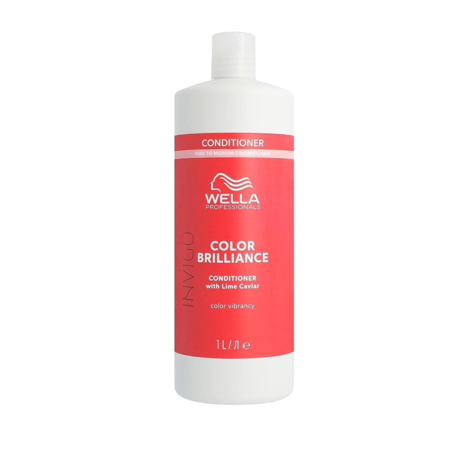 Wella Professionals Invigo Color Brilliance – Shampoo, Spülung und Farbschutzmaske für feines und dickes coloriertes Haar – mit Vitamin E, Antioxidantien und niedrigem pH-Wert – glättende und pflegende Haarmaske Naty Shop Conditioner 1 Liter