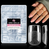 Ballerina-Gel-Nagelspitzen, 216 Stück, 12 Größen, weiche Gel-Nagelspitzen, vollständige Abdeckung, Nagelverlängerungs-Set, halbmatt, DIY, Heimkunst