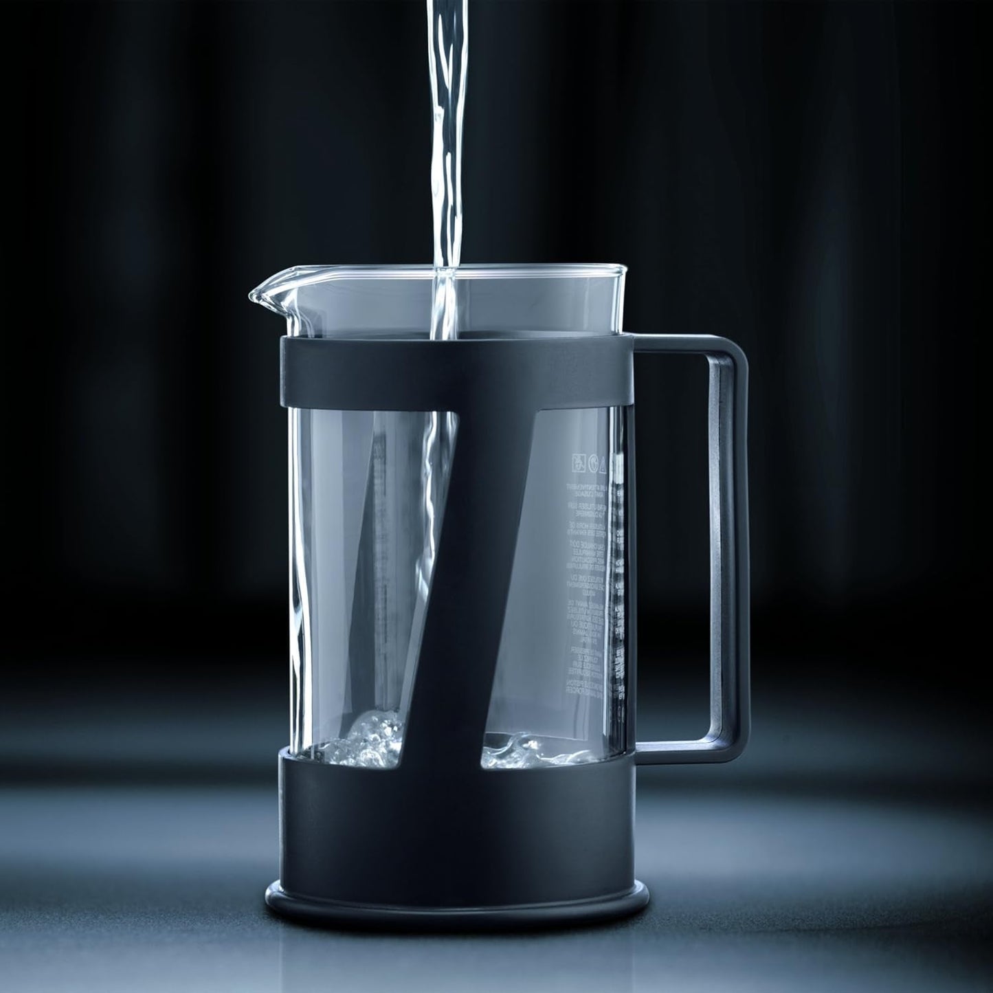 Bodum CREMA Kaffeemaschine (French-Press-System, Permanent-Edelstahlfilter, Sicherheitsverschluss, 0,5 Liter) schwarz