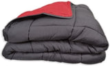 Calgary Bettbezug Polyester grau/rot, Polyester, grau/rot, 200 x 140 x 1 cm. Bettdecken und Steppdecken Naty Shop 220 x 160 x 1 cm