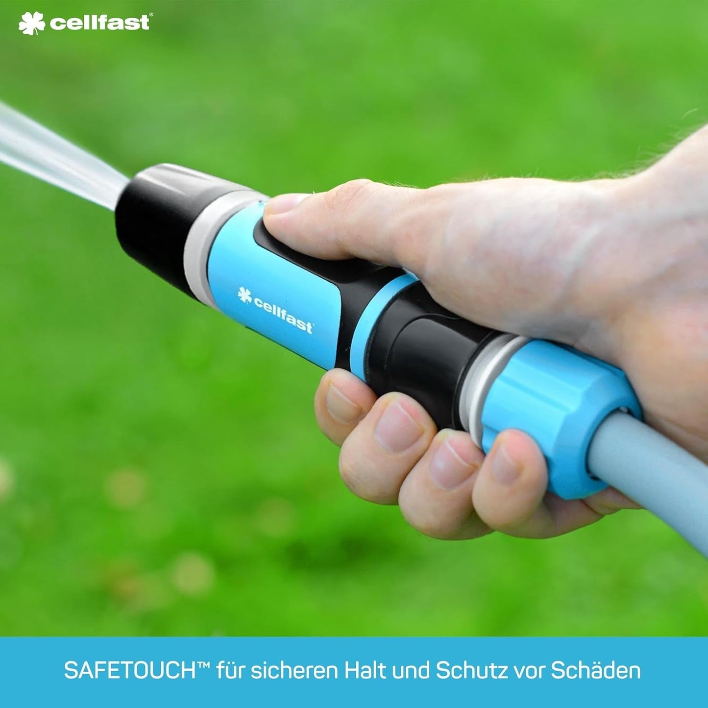 CELLFAST Reinigungssprühgerät Reinigungslanzen Gartensprinkler Rasensprinkler Blumen Pflanzen Safetouch ENERGO-System