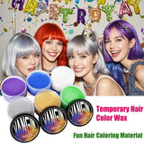 Grüne temporäre Haarfarbe, Styling-Haarfarbe für Männer und Frauen, natürliche Haarpomade, Haarfärbewachs für Party, Cosplay & Halloween, Weihnachten, cremefarbene temporäre Haarfarbe (100 g, grün) Naty Shop Haarfarbe