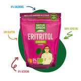 Bio-Erythrit, natürlicher Süßstoff, biologisch, niedriger glykämischer Index, 500 Gramm Süßstoffe Naty Shop