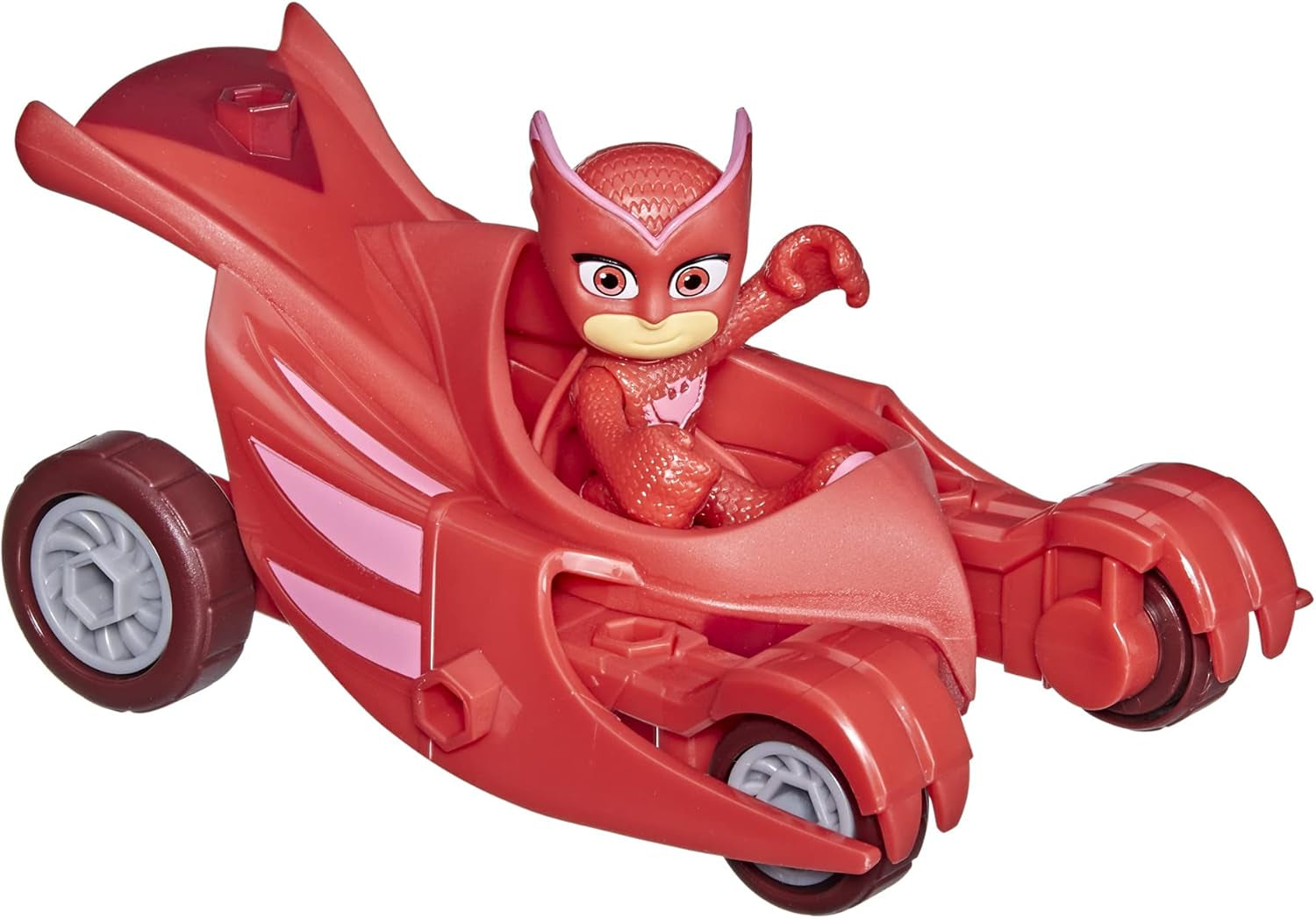 PJ Masks Owl Glider Vorschulspielzeug, Eulettes Fahrzeug mit Eulette-Actionfigur für Kinder ab 3 Jahren, recycelbare Verpackung, Actionfiguren Naty Shop