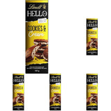 Lindt Hello Cookies & Cream Chocolate | Riegel 100g | Milchschokolade mit Keksen und Sahnefüllung | Schokoriegel | Schokoladengeschenk