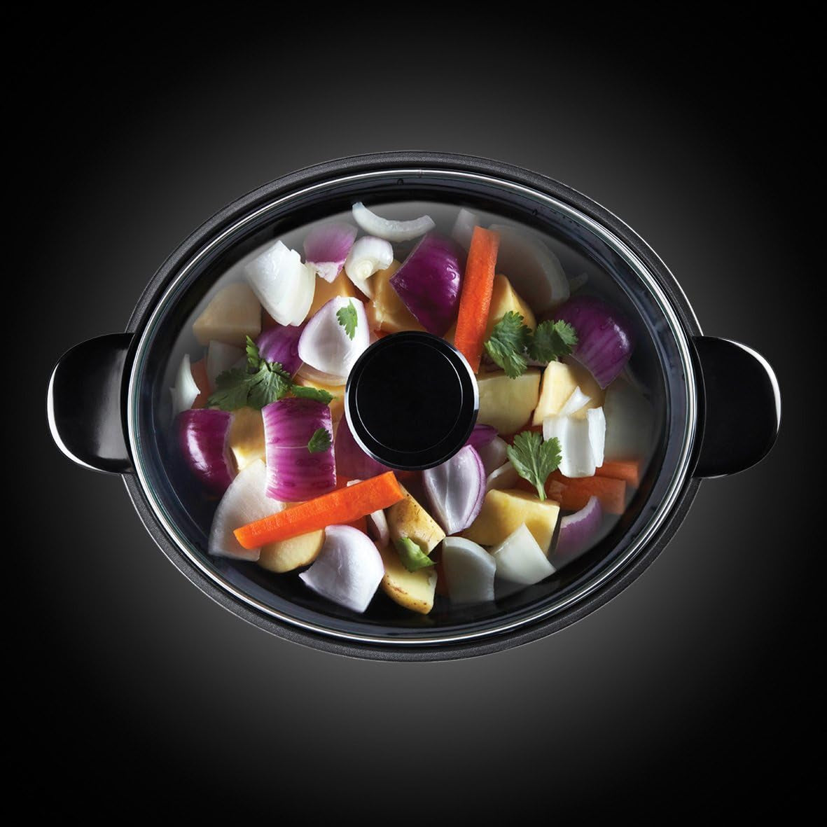Russell Hobbs Slow Cooker, 3,5 Liter antihaftbeschichtet, Edelstahl, 3 Temperatureinstellungen und Warmhaltefunktion, 160 W Slow Cooker Naty Shop