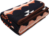 ACUSHLA 200,7 x 160 cm, 1,7 kg, Decke, Wolldecke, warme Reisedecke, gestrickte Decke, dekorativ, Decken für Couch, Stuhl, Couch, Bett, Wohnzimmer, Camping, geeignet für alle Jahreszeiten Ww203 Betten und Decken Besuche den ACUSHLA-Store Morocco Dark Blue 79" X 63"