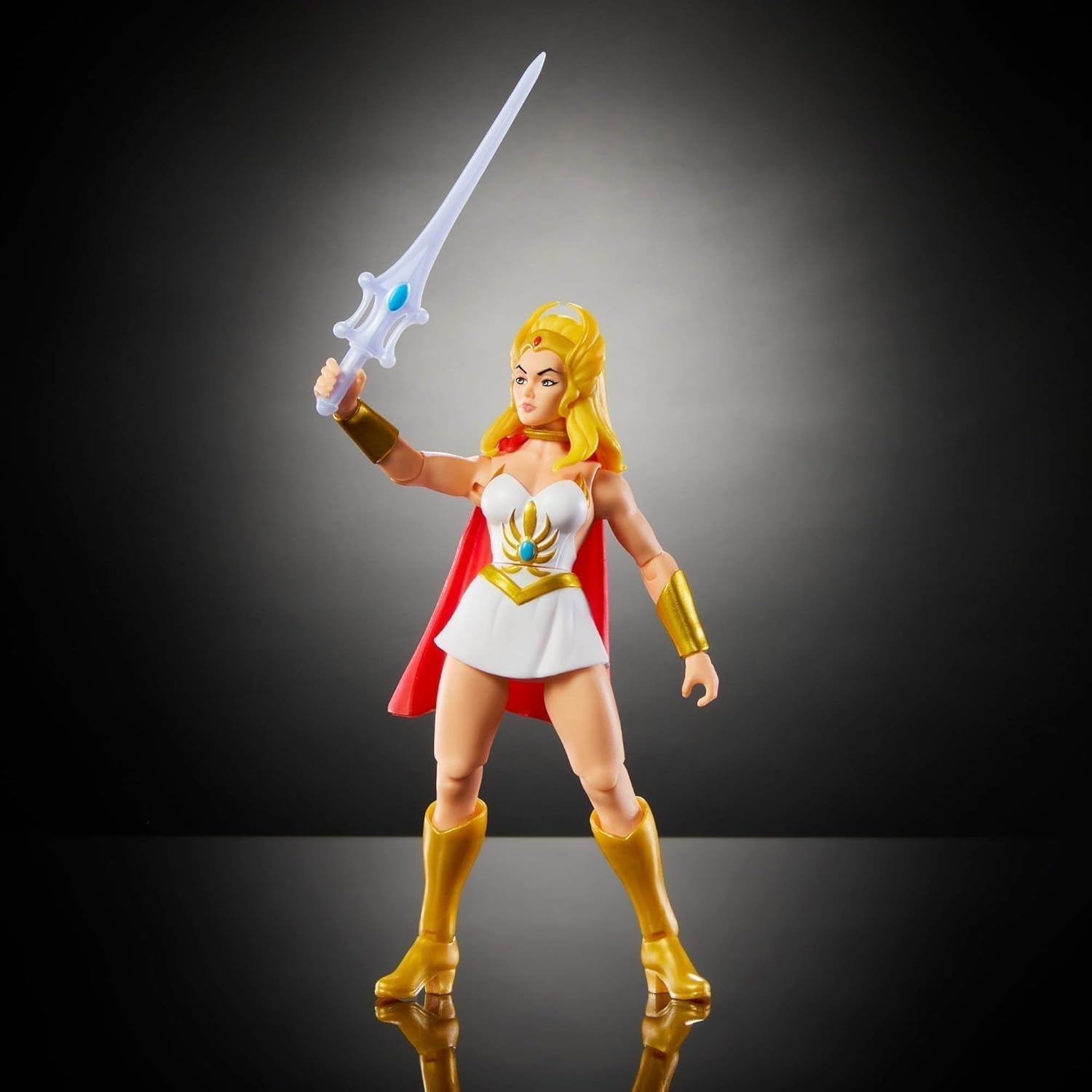 Masters of the Universe Origins She-Ra Cartoon-Actionfigur, ca. 14 cm groß, TV-Heldin der 1980er Jahre, Prinzessin der Macht, detailliertes Design und Zubehör, JBM76 Actionfiguren, Naty Shop