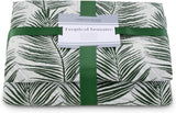 Ameliahome Tagesdecke, Tagesdecke, 170 x 210 cm, doppelseitig, pflegeleicht, Tagesdecke, Pflanzenmuster, grün, weiß, tropische Bonaire-Betten und Decken. Besuchen Sie den AmeliaHome-Store
