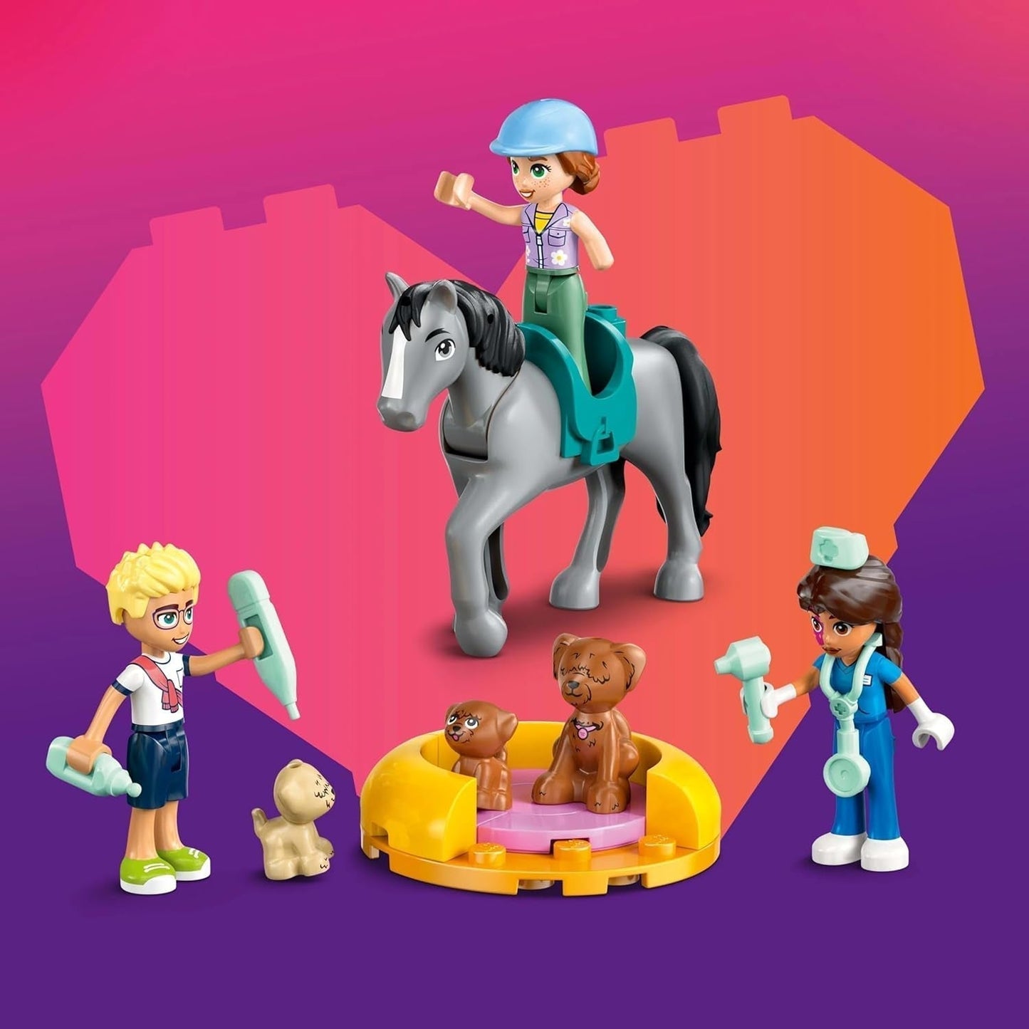 LEGO Friends Veterinärschrank für Pferde und Haustiere, Bau- und Spielset für fantasievolles Rollenspiel mit 3 Minifiguren und 5 Tierfiguren, Geschenkidee für Mädchen ab 7 Jahren 42651 Bausets Besuchen Sie den LEGO-Store