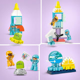 LEGO DUPLO 3-in-1 Space Shuttle, jede Menge Abenteuer, Weltraumset, Raketenspielzeug für Kinder, wissenschaftliches Bauspielzeug, frühe motorische Fähigkeiten, Geschenk für 3-Jährige, 10422 Bausets. Beuche den LEGO-Store