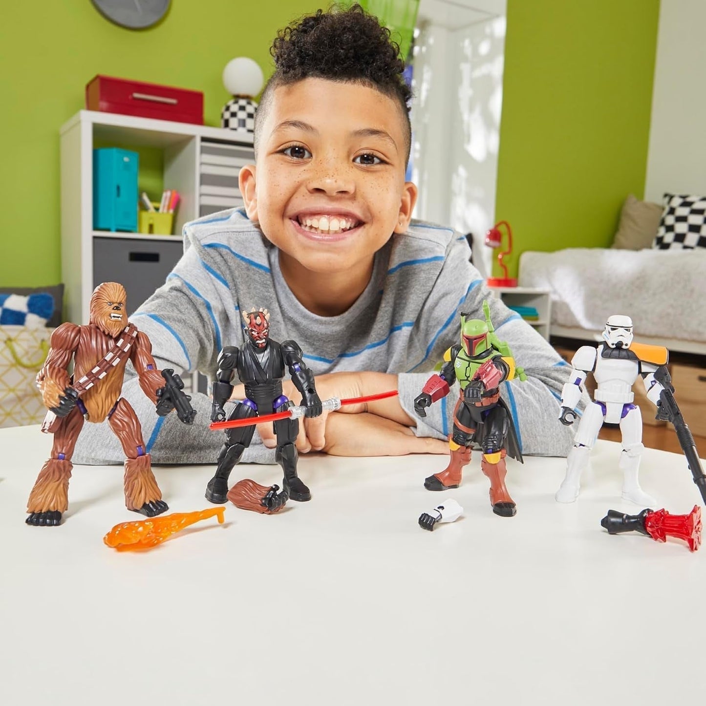 Star Wars Mixmashers Darth Vader Anpassbare Mix-and-Match-Deluxe-Actionfiguren und Zubehör Actionfiguren Naty Shop