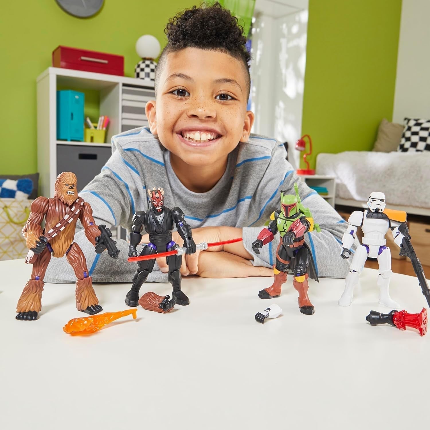 Star Wars Mixmashers Darth Vader Anpassbare Mix-and-Match-Deluxe-Actionfiguren und Zubehör Actionfiguren Naty Shop