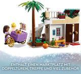 LEGO 43223 Disney Wish Asha in Rosas City, Wish-Filmset mit Markt, Asha-Minipuppe, Valentino als Spielzeugziege und Sternfiguren, Geschenk für Kinder ab 6 Jahren, Bausets für Mädchen und Jungen. Besuchen Sie den LEGO-Store