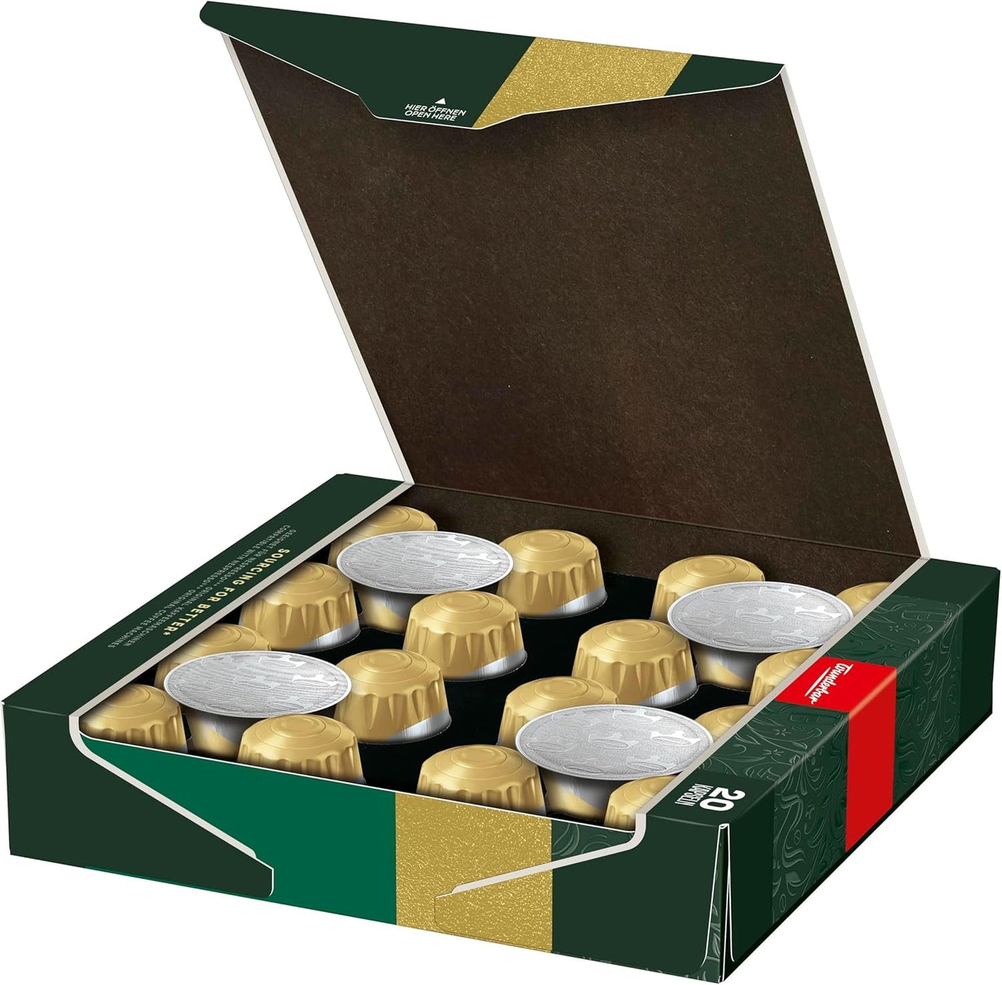 Jacobs Kaffeekapseln Krönung Crema, Intensität 6/12, 10 x 20 Getränke, Nespresso* kompatibel Kaffee Kapseln, 200 Kapseln
