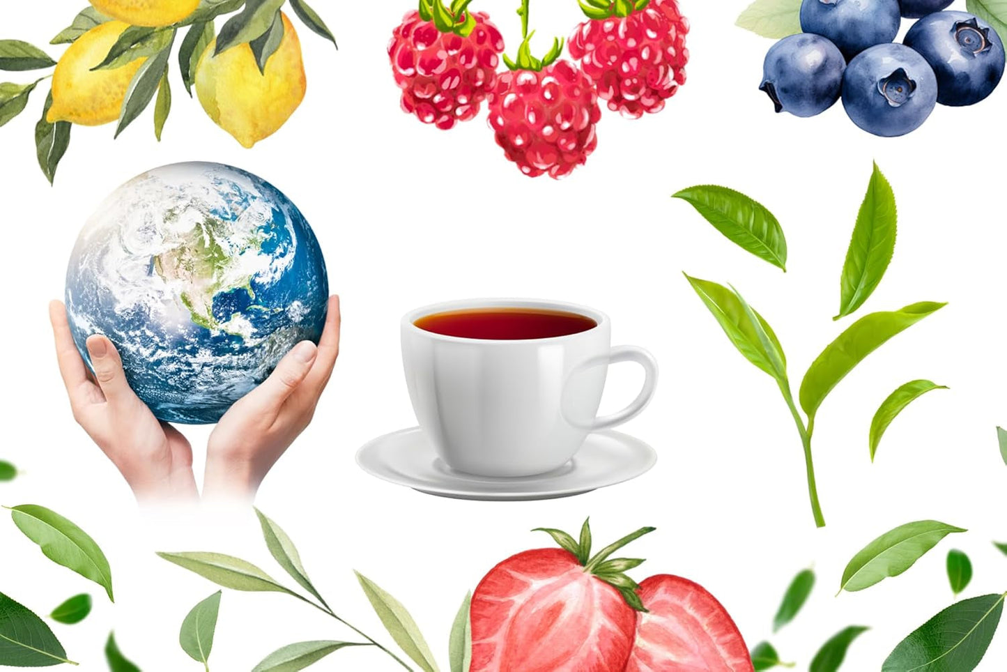 Babcia Jagoda – Früchtetee „Fruchtige Verführung“ – 20 Teebeutel – Mit Hibiskus, Apfel, Apfelbeere, Brombeere, Hagebutte, Orangenschale – Intensiver Fruchtgeschmack, koffeinfrei, vegan, natürlich, Cay – 40G