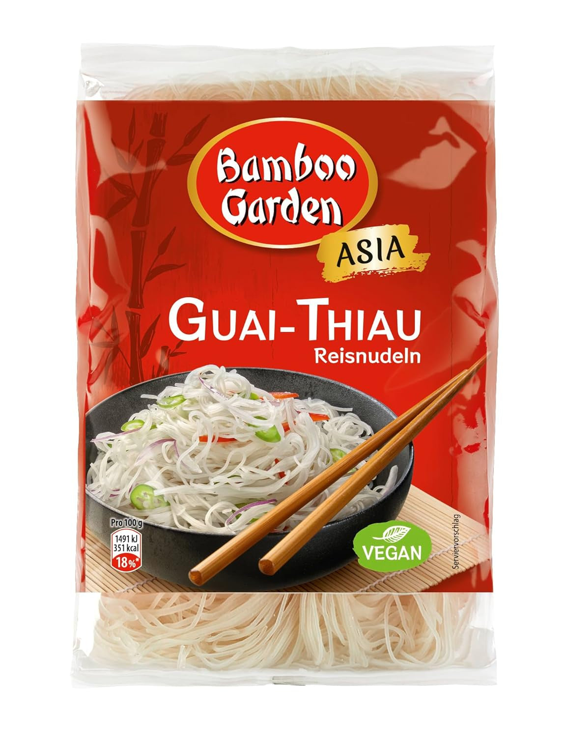 Bamboo Garden Guai Thiau Reisnudeln 250g (Verpackungsdesign kann variieren)