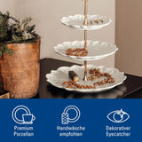 Villeroy & Boch Toys Delight Royal Classic Regal, dekorativer Etagenständer für Kekse, Gebäck und kleine Kuchenstücke, Premium-Porzellan, weiß