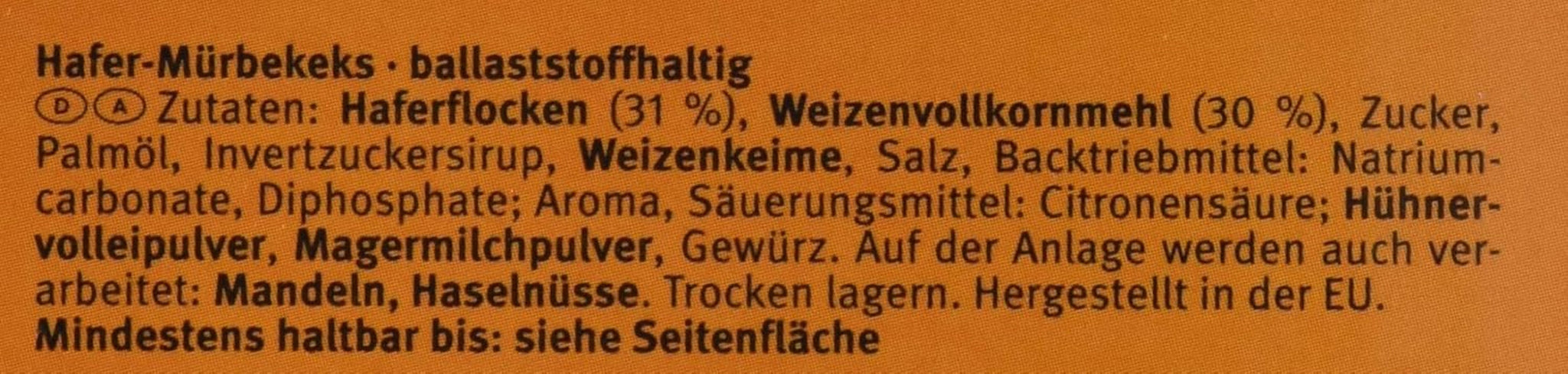 Brandt Hobbits Crunchy – 2er-Pack – Catering-Box mit 60 Packungen – ballaststoffreiche Haferflocken-Vollkornkekse (60 x 22,8 g)