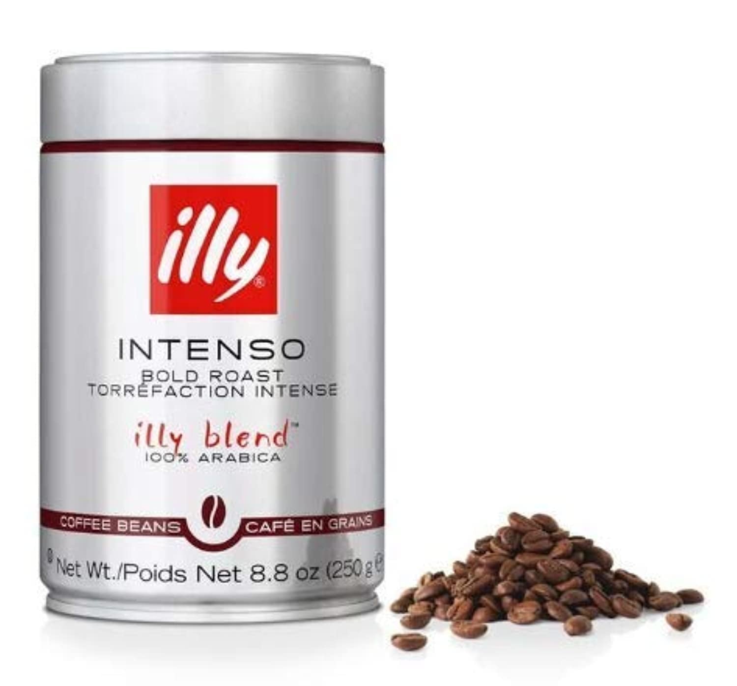 Illy Intenso Bold Roast ganze Bohnen, 250 g, 2 Stück