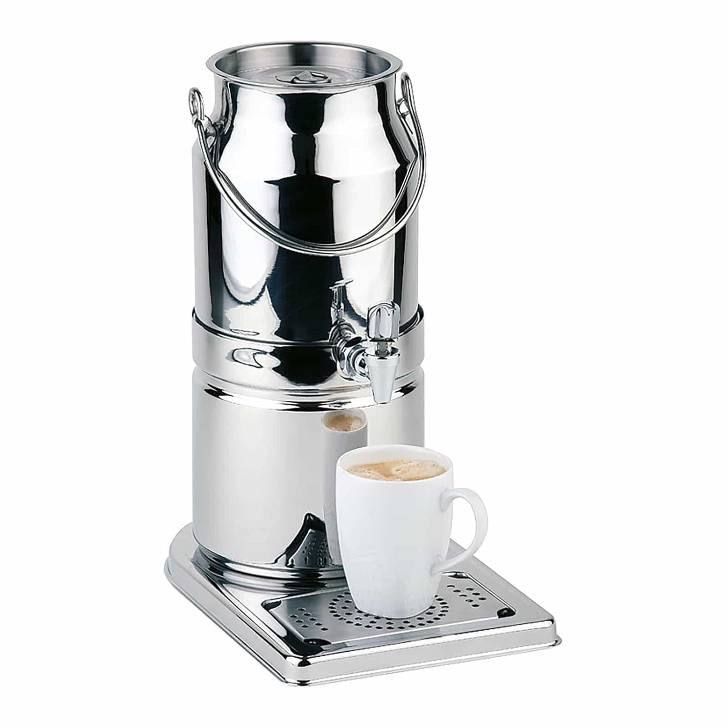 APS 10830 Milchbecher -TOP FRESH-, 21 x 32 cm, H: 39 cm, Edelstahl 18/8, 1 Kühltasche am Boden