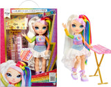 Rainbow High Junior High Rockband – Amaya, Regenbogenfarben – 23 cm große Modepuppe mit Tastatur, anpassbar mit Aufklebern, beweglich, süßes Spielzeug für Kinder ab 4 Jahren